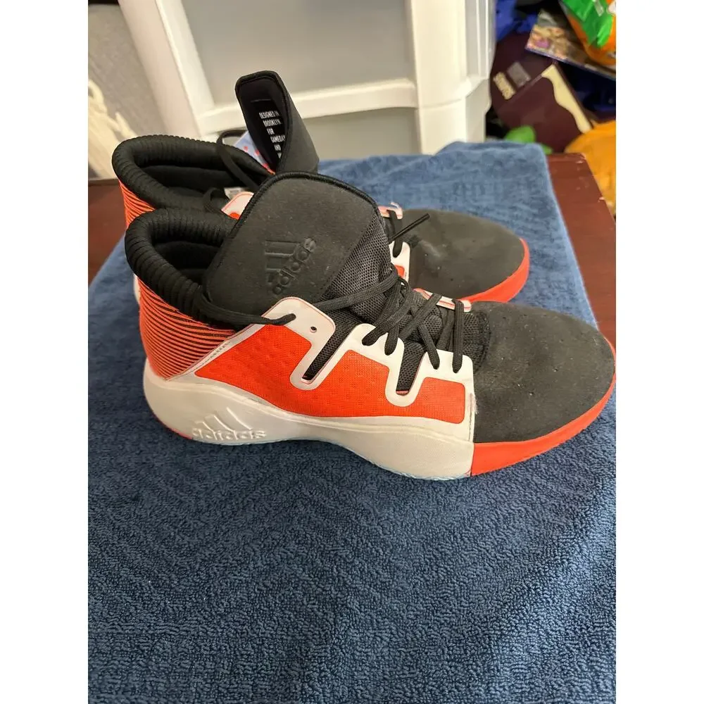Adidas Shoes Men's Size 10 Pro Vision Basketball Sneaker Orange Black‎